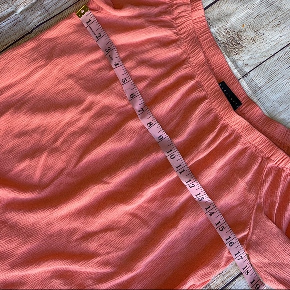 Sanctuary coral blouse top size medium Euc - Picture 3 of 8